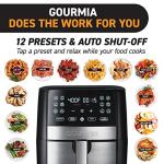Gourmia 8 Qt XL Digital Air Fryer - 12 Presets