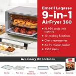 Emeril Lagasse 360 Stainless Steel Air Fryer 9-in-1