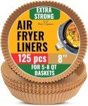 Baker's Signature 125 Pcs Air Fryer Liners - 8