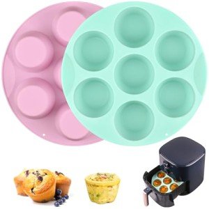 Silicone Egg Bite Molds for Air Fryer - 2 Pack