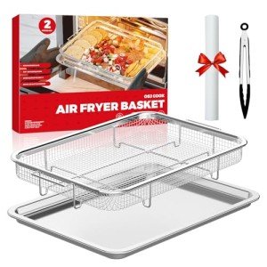 Oven-Safe Air Fryer Basket and Baking Tray