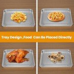 Stainless Steel Air Fryer Basket & Baking Tray