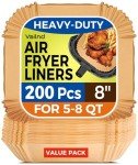 200 Pcs Non-Stick Square Air Fryer Liners