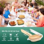 200 Pcs Non-Stick Square Air Fryer Liners