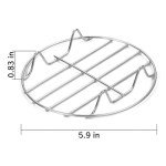 5.9” Stainless Steel Air Fryer Cooking Rack