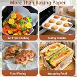 200 Pcs Non-Stick Air Fryer Parchment Sheets