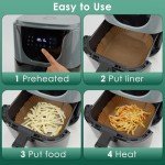 200 Pcs Non-Stick Square Air Fryer Liners