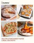 Katbite 75Pcs Non-Stick Parchment Paper Sheets