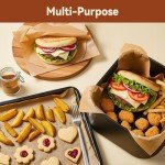 200 Pcs Non-Stick Parchment Paper for Air Fryers