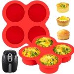 Puyeipt 2-Pack Silicone Egg Bite Molds