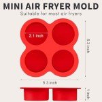 Puyeipt 2-Pack Silicone Egg Bite Molds