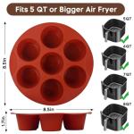 Silicone Air Fryer Muffin Pan - 7 Cups