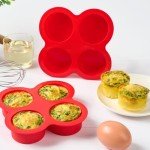 Puyeipt 2-Pack Silicone Egg Bite Molds