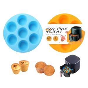 Silicone Egg Bite Molds - 7-Cup Air Fryer Set