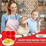 Puyeipt 2-Pack Silicone Egg Bite Molds