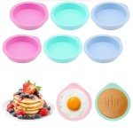 6-Pack Silicone Egg Molds for Air Fryers