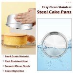 LIANYU 6-Inch Round Cake Pans Set of 4