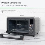 VAL CUCINA Infrared Air Fryer Toaster Oven Combo