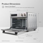 Extra Large Air Fryer Toaster Oven Combo