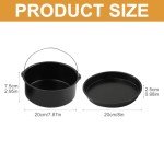 Air Fryer Accessories Set: Cake Barrel & Pizza Pan