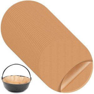 Teenyyou 40 Pcs Round Air Fryer Parchment Liners