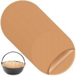 Teenyyou 40 Pcs Round Air Fryer Parchment Liners