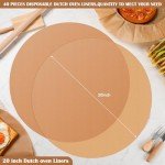 Teenyyou 40 Pcs Round Air Fryer Parchment Liners