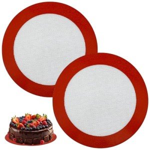8-Inch Reusable Silicone Baking Mats for Air Fryers