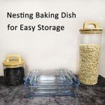 Mini 5-Inch Square Glass Baking Dish for Air Fryer