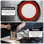 8-Inch Reusable Silicone Baking Mats for Air Fryers