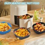 Silicone Air Fryer Liners 3-Pack for 4-7 QT