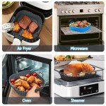 Silicone Air Fryer Liners 3-Pack for 4-7 QT