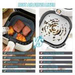 Silicone Air Fryer Liners 3-Pack for 4-7 QT