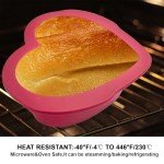 Heart Shaped Silicone Cake Pans Set of 4