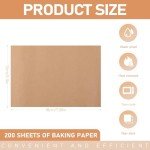 Large Unbleached Parchment Paper Sheets for Air Fryers