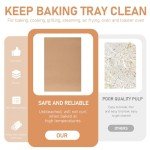Large Unbleached Parchment Paper Sheets for Air Fryers