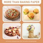Large Unbleached Parchment Paper Sheets for Air Fryers