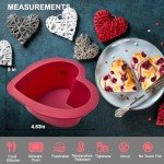 Heart Shaped Silicone Cake Pans Set of 4