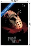 Friday The 13th Bleeding Mask Wall Poster