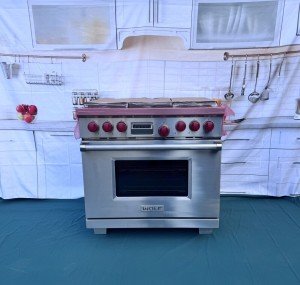 Wolf 36” Dual Fuel Range & Hood Option