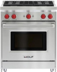 Wolf 30" Pro-Style Gas Range with 4 Burners