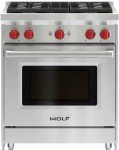 Wolf 30" Pro-Style Gas Range with 4 Burners
