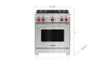 Wolf 30” All Gas Range with 4 Burners
