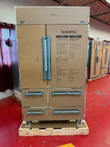 48” Subzero Pro Refrigerator Freezer with Stainless Steel Door