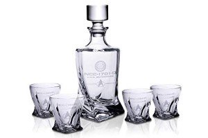 Star Trek USS Enterprise Whiskey Decanter Set