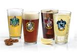 Harry Potter House Crest Pint Glass Set of 4