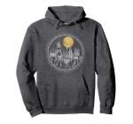 Hogwarts Full Moon Line Art Hoodie - Small