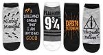 Harry Potter Deathly Hallows 5 Pack Ankle Socks