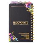 Hogwarts Crest Spiral Tabbed Notebook – Silver Buffalo