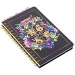 Hogwarts Crest Spiral Tabbed Notebook – Silver Buffalo